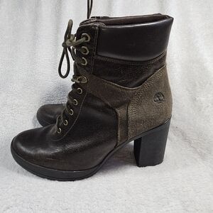 Timberland Women's Brown Leather Ankle Boots